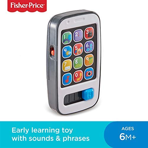 Fisher-Price Laugh & Learn Smart Phone Toy - UK English Edition, musical infant toy, BHC01