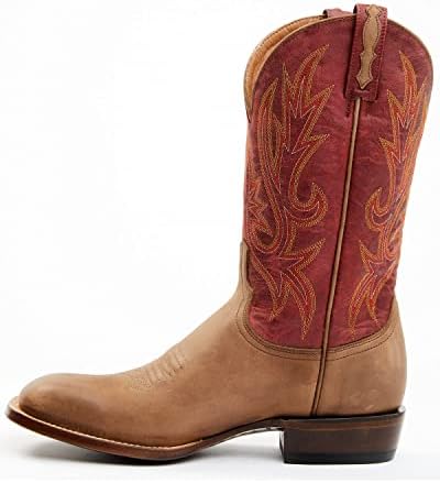 Amazon | Lucchese メンズ Gordon ウェスタンブーツ 幅広スクエアトゥ