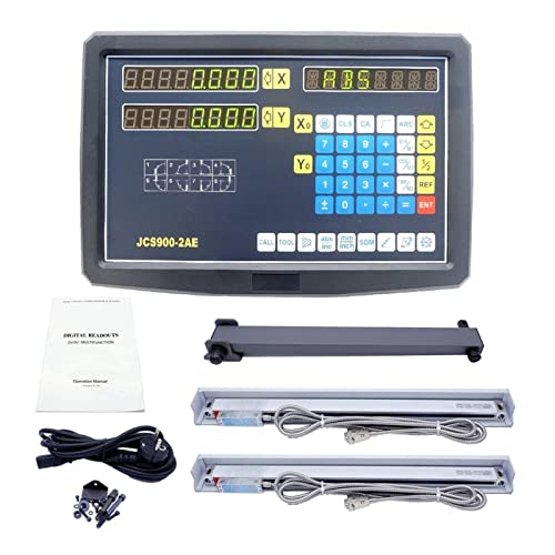 Display digital de 2 ejes con escala lineal para torno miniatura 2