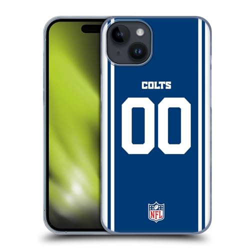 Coque personnalisée Indianapolis Colts iPhone 15 Plus idée cadeau fan football NFL