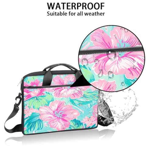 Bolso para portátil flor hibisco 15 pulgadas slim miniatura 3
