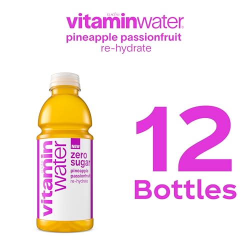 Image of vitaminwater Zero Sugar Pineapple Passionfruit Re-hydrate Nutrient Enhanced Water Bev. 20 oz. 12 pack