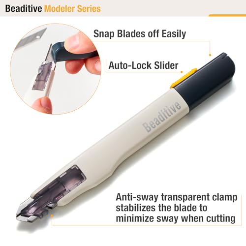 Beaditive High Precision Detail Craft Knife - 30 Degree Blade Utility Knife - Art, Craft, Model Making thumbnail 2