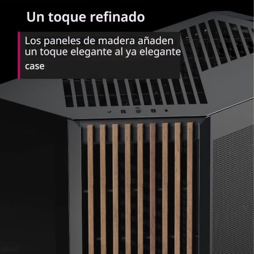 Chasis PC ATX Airflow APNX V1 con gestión de cables y montaje vertical de GPU 7