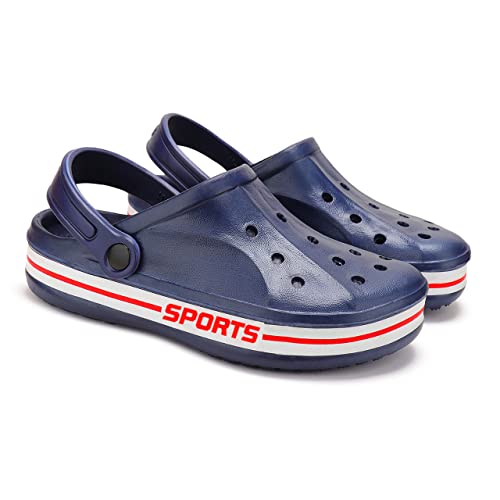 Image of BERSACHE Men Casual Lightweight Clog(Grey) ORI(C)-1907 (Blue, Numeric 9)