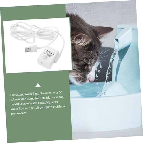 Bomba de fuente de agua para gatos FRCOLOR con alimentación por batería miniatura 4
