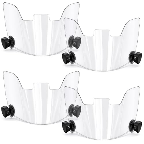 Image of Xuhal 1 /2 /4 Pack Football Visor for Youth Adult Football Helmet Visor Lacrosse Helmet Eye Shield Eye Protection for Sport