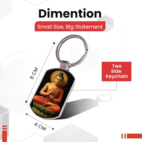 Image of Premium Printed Metal Keychain for Men & Women | High-Definition Artwork Print | Durable Key Ring for Car, Bike, Home & Office Keys | Stylish Decorative Key Holder Gift