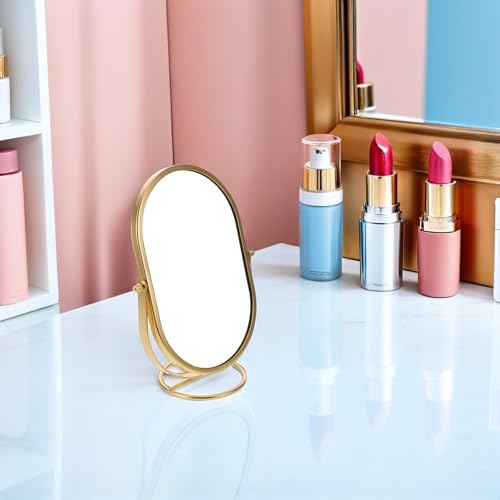 Miroir de table ovale petit format pivotant 360 pour dressing - 8