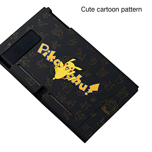 Perfectsight Protective Case Compatible With Nintendo Switch | Cute Soft Tpu Anti-Slip Skin Grip Cover | Hard Shell Dockable Case | Anti-Scratch Shockproof Slim Cover Case | Kawaii Pika #TOP5