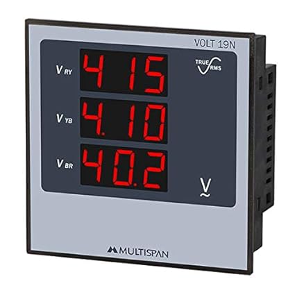 Multispan VOLT-19N Three Phase Volt Meter