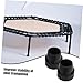 BESTonZON 12Pcs Trampoline Leg Caps Rubber Feet Covers Slip Replacement Parts for Stability Easy Installation Durable Protection for Trampoline Legs