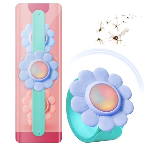 Pulsera Antimosquitos, Portátil Antimosquitos Niños, Se puede Reutilizar Repelente Mosquitos Niños, Pulsera Citronela Antimosquitos, Interior y Exterior, Apto Para Adultos y Niños (Azul)