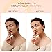 4pc Full Size Kit (FAIR 2) Kabuki Brush Mineral Makeup Matte Translucent Loose Foundation Concealer Finishing Setting Powder Bare Face Full Coverage Long Lasting All Skin Types SPF 30 Waterproof