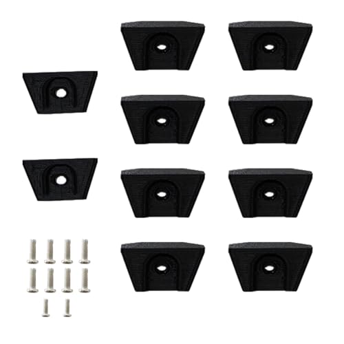 PIAOLGYI Shelf Bracket for IKEA Milsbo Indoor Greenhouse Cabinet,Accessories Compatible with IKEA Milsbo Glass Cabinet,Black(Not Include Shelves)