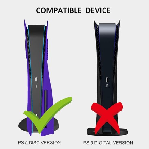 Plates PS5 Megadream contre la poussière et la surchauffe avec aération LED intégrée - 6