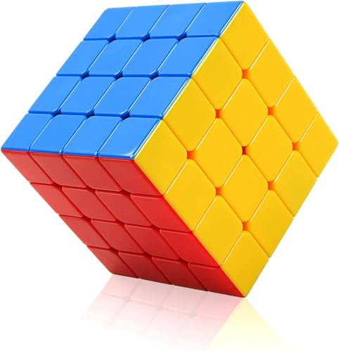 Image of CFMOUR 4x4 Speed Cube - Stickerless Magic Cubes Bundle | Moyu Meilong 4, Fast Turning, Smooth, Vivid Colour, Kids Puzzle Game, Brain Toy for Teens and Adults