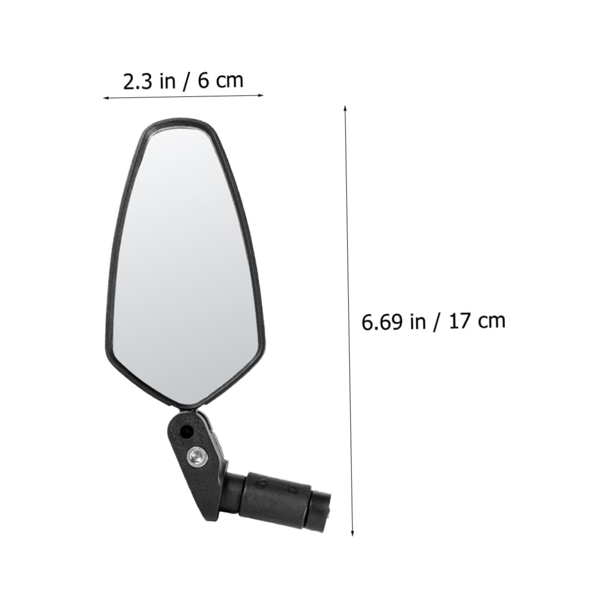 2 Specchietti Retrovisori Bicicletta Convesso HD Riflettente per Mountain Bike e Manubrio Design Pieghevole e Resistente Facile Installazione per Sicurezza su