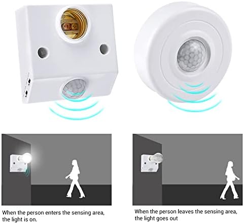 Miniatura 3 de Accesorios de iluminación 1 unid llevó la lámpara titular de la lámpara del sensor de movimiento infrarrojo PIR Control de sonido Base de la lámpara