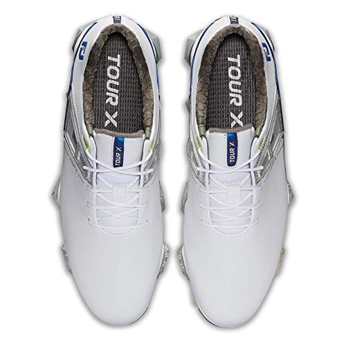 Footjoy Men's Tour X Previous Season Style Golf Shoes, White/Navy/Lime, 7.5 Wide #TOP5
