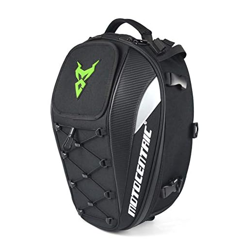 knowledgi Bolso del Asiento Trasero para Motocicletas Equipaje Herramientas Tanque de Combustible Parte Trasera Bolso Impermeable Morral Bolso Viaje para Motocicleta Bolso