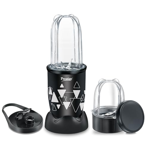 Prestige Astra Nutri Mix 350 Watt Mixer Grinder with 2 Transparent Jars | Space-Saving Design | Extra Storage & Sipper Lids | Stainless Steel Blades | 1Y Warranty | ISI Certified view 1