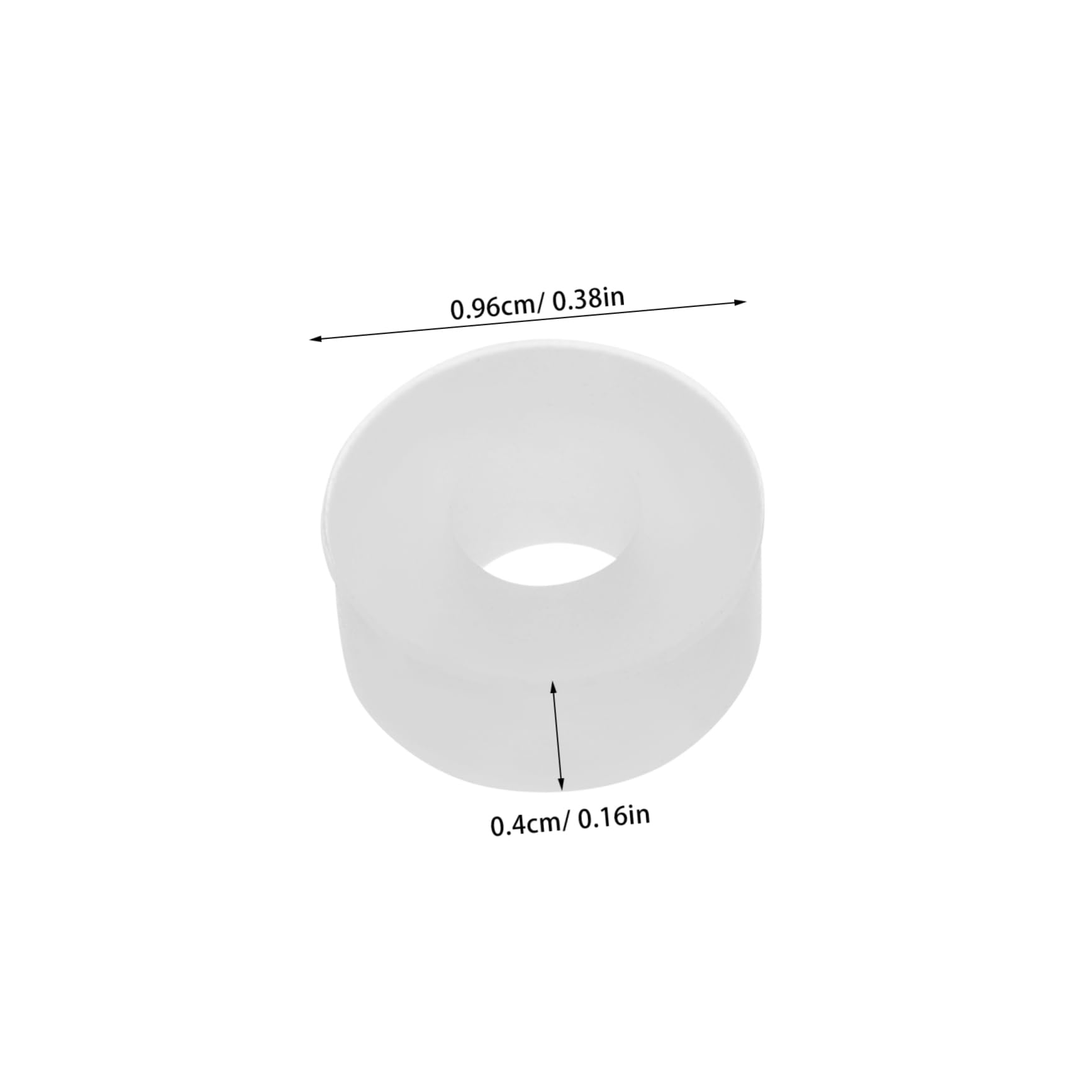Cabilock 10pcs Inflatable Chuck Compressor Silicone Seal Inflation Chuck Sealing Ring Inflation Chuck Silicone Compressor Seal Adapter Air Chuck Cap Seal White