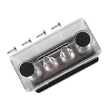 Ausi 12 V-48 V Sammelschienen-Stromverteilungsblock DC 300 A Mit 4 X M10-Pfosten, Batterieklemmenblöcke, Robust, Schwarz