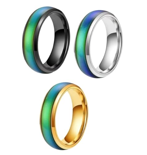 Mood Ring 3 PCS Mood Ring for Kids Mood Rings for Women Kids Mood Ring Suitable for Boyfriend Girlfriend Couple Fashion Jewelry Daily Party Birthday Valentine's Day Gift Anniversary Mood Ring 3 PCS Mood Ring for Kids Mood Rings for Women Kids Mood Ring Suitable for Boyfriend Girlfriend Couple Fashion Jewelry Daily Party Birthday Valentine's Day Gift Anniversary