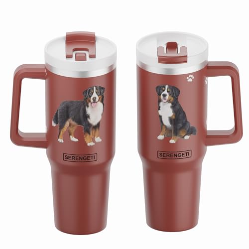 SERENGETI 40 Oz Ultimate Tumbler with Handle and Straw - Vacuum I...