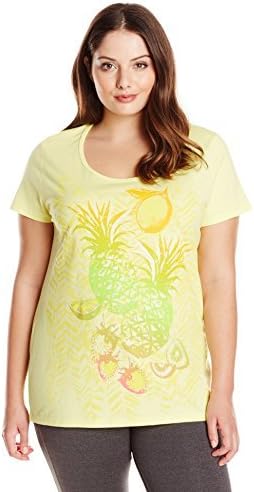 Just My Size Women's Plus-Size Short Sleeve Scoop Neck Graphic Tee