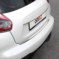 OMAC Ladekantenschutz Stossstangenschutz Heckstossstange kompatibel mit Nissan Juke 2014-2019 | Auto Innen Zubehör Kofferraum Kratzschutz Selbstklebend Abkantung Matt Chrom Gebürstet OMAC Ladekantenschutz Stossstangenschutz Heckstossstange kompatibel mit Nissan Juke 2014-2019 | Auto Innen Zubehör Kofferraum Kratzschutz Selbstklebend Abkantung Matt Chrom Gebürstet