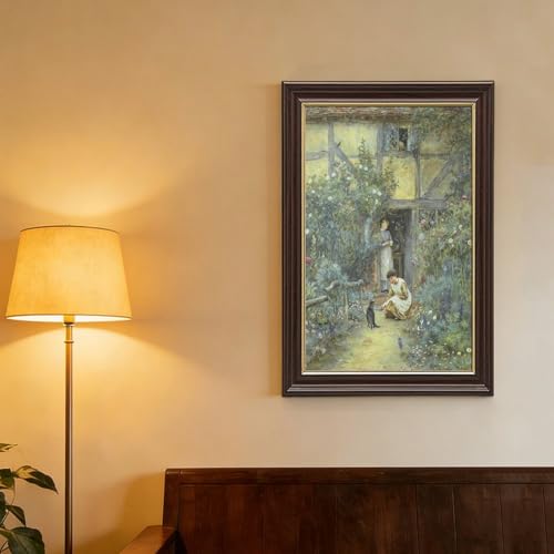 Toile avec chats Helen Allingham grand format pour mur vide - 4