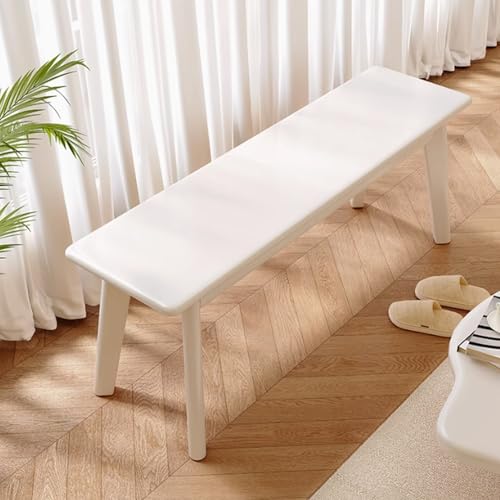 Banc en bois d entrée matelassé banquette rustique marron - 4