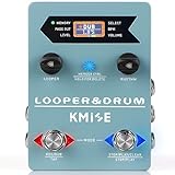 KMISE Loop Pedal & Drum Machine 2-In-1,Stereo Guitar Looper Pedal with 100 Styles Drum Grooves, 40 Slots 160 Mins Looper Recording Capacity, Support Import/Export in Editor Software. DC 9V/300 mA