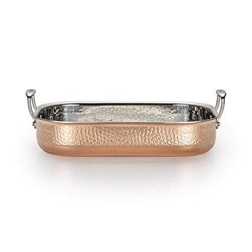 Lagostina Martellata Hammered Copper 14’’ Roaster