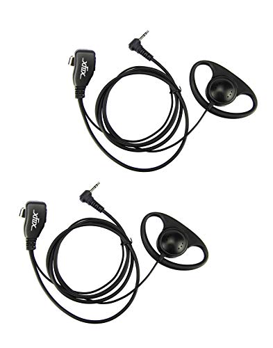 XFox 1Pin Advanced D Shape EarHook Earpiece with PTT Mic Headset for Motorola
