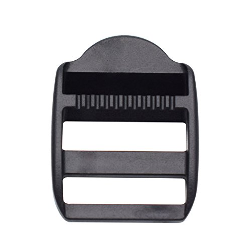 12 Pack 1 inch Plastic Ladder Slider Adjust Lock Buckles for Backpack Straps 25mm Webbing