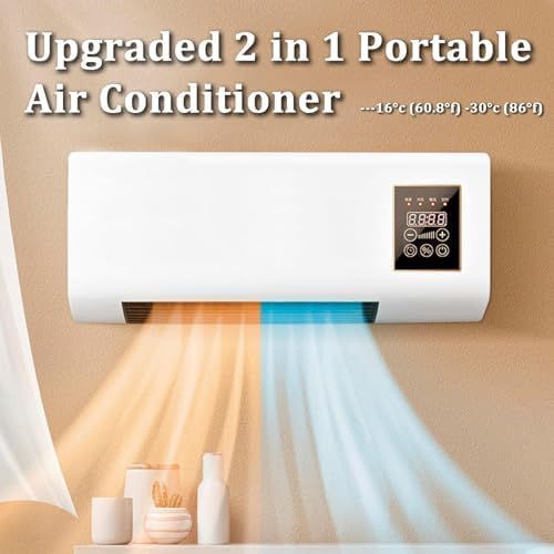 Mini Condizionatore Da 12000 Btu, Portatile, Ideale Per Casa E Ufficio, Ultra Silenzioso, Telecomando, Autoevaporante, A Basso Consumo Energetico E Senza