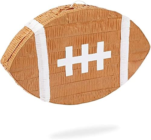 Football Pinata for Sports Birthday Party (16.5 x 10 x 3 In)
