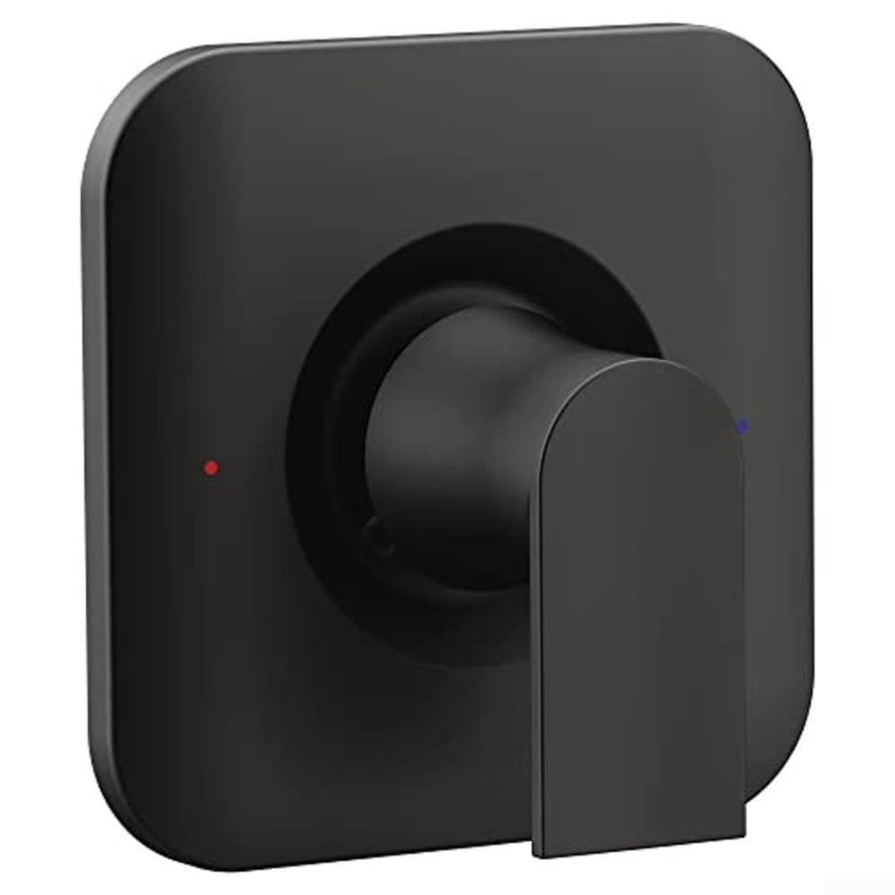Set di accessori per rubinetto doccia in metallo nero maniglia a leva