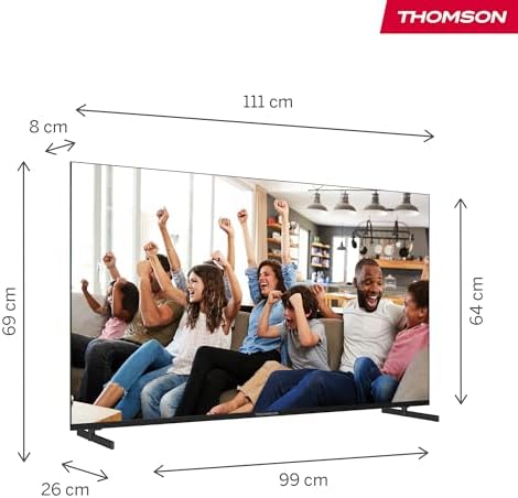 Thomson 50 pollici (127cm) Google TV 4K UHD Controllo Vocale Google Assistant Smart TV - 50UG4S14-2024 - Görsel 2