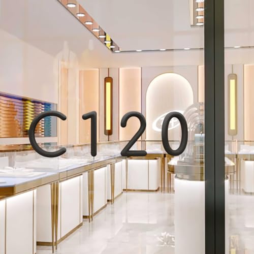 3D立体レリーフアルファベット文字, PVC素材, 10/15/20cm, 壁掛け装飾用, 黒色 (1, 10 cm) [5]