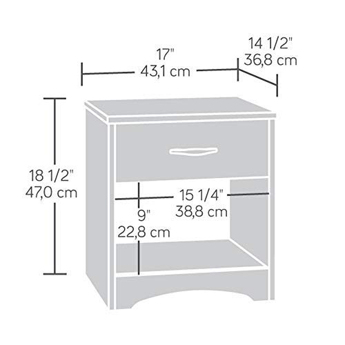 Image of STRATA FURNITURE Sheesham Wood Bedside Table with Drawer and Shelf Storage Wooden Night Stand for Bedroom Living Room Home (Dark Brown Finish)