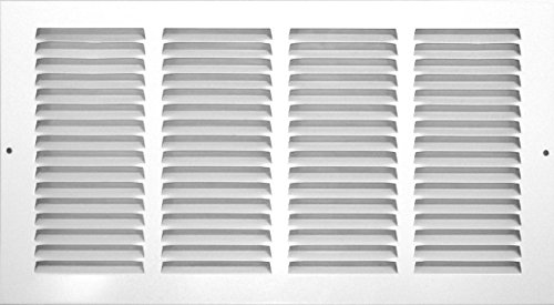Accord ABRGWH248 Return Grille with 1 2-Inch Fin Louvered, 24-Inch x 8-Inch(Duct Opening Measurements), White