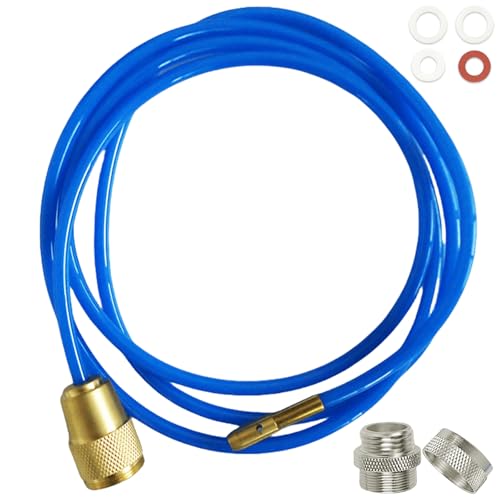 Limpiador de tuberías Power Clean, 2 m de alta presión, manguera desatascadora, manguera de limpieza de tuberías, espiral de desagüe, limpiador de tuberías a presión de agua para M22 M24 con juntas,
