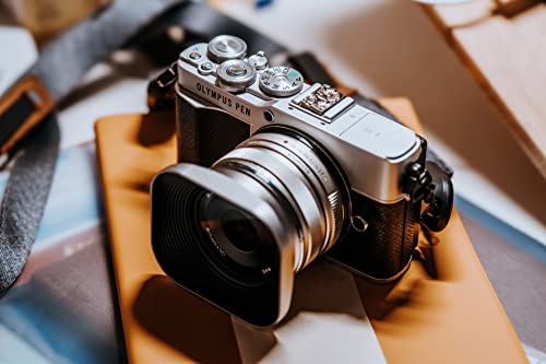 Haoge Lh-F48W Square Metal Lens Hood Shade For Olympus M.zuiko Digital 17Mm F1.8 17 1.8 Lens Replace Olympus Lh-48B Silver #TOP7