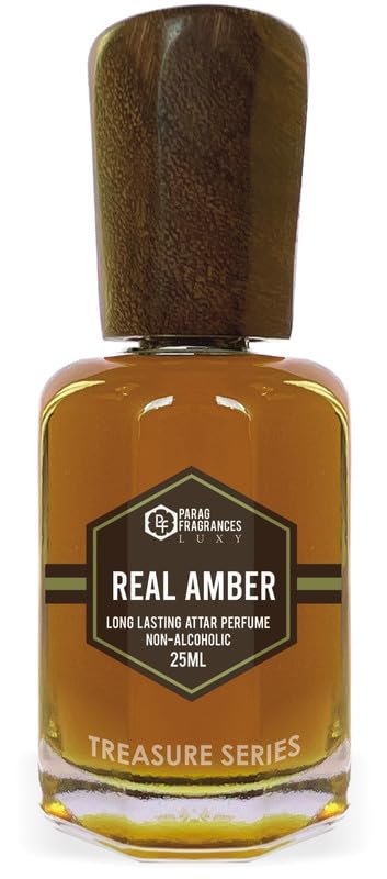 Parag Fragrances Real Amber Attar 25Ml / Treasure Series/Natural & Long Lasting Fragrance/Attar Perfume/Ittar For Men/Non Alcoholic Attar For Pooja, Worship & Personal Perfume-image-38