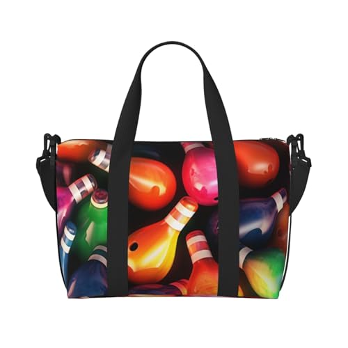 MMSJSBVY Candy And Lollipops Sac fourre-tout de voyage unisexe, résistant à l'eau, sac de gym de fin de semaine, grande capacité, bandoulière réglable, sac de...
