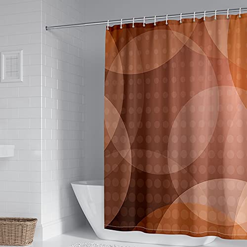 Rideau de douche polyester imperméable à motif cercles lumineux - 2